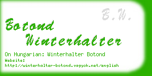 botond winterhalter business card